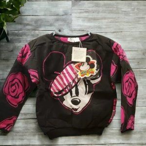 Vintage 90s Mickey Mouse Action Reversible Sweatshirt Disney